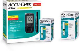 ACCU-CHEK Active Glucose Monitor with 60 Strips Glucomete Glucometer