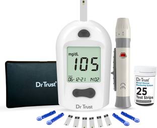 Dr Trust (USA) Digital Glucose Blood Sugar testing Monitor Machine with 25 Strips Glucometer