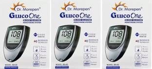 Dr. Morepen Blood Sugar Glucose machine With 10 lacets -Glucometer+lancet+lancing device Glucometer