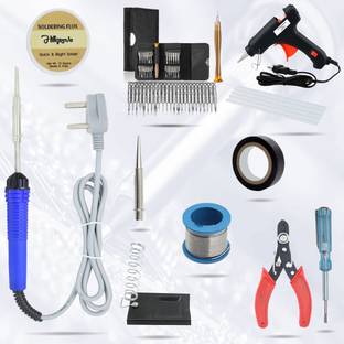 Hillgrove HGCM111M2 11in1 Combo Kit Set withSoldering Iron, 25in1 Screwdriver Set Standard Temperature Corded Glue Gun