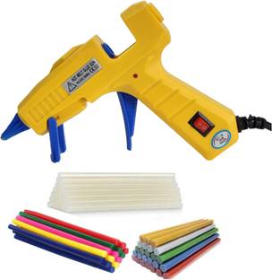 HOTGLUEGUN 30W Hot Glue Gun with 5 Transparent + 5 Colored + 5 Glitter Glue Sticks Standard Temperature Corded Glue Gun
