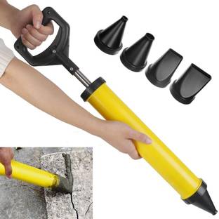 ARUDIP Grouting Gun with 4 Nozzle, Grout Filler Hand Tool Pump for Lime Cement Standard Temperature Pneumatic Glue Gun