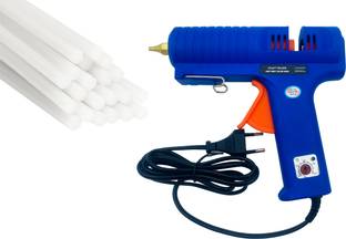 CRAFTYGUN BLUE 150W 150 WATT 15 GLUE STICKS Standard Temperature Corded Glue Gun
