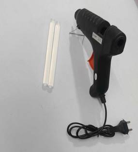 vtronix GLUE GUN WITH TRANSPARENT GLUE STICKS Adjustable Temperature Corded Glue Gun