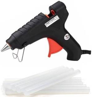 Nimkar's GLUE GUN BLACK 40 WATT RED TRIGGER (11MM 8 GLUE STICKS) Standard Temperature Corded Glue Gun