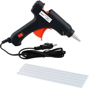 Hillgrove HGCM1322M2 Electric 20W Hot Glue Gun With 5Pcs Melt Glue Sticks for Craft, Art Standard Temperature Corded Glue Gun