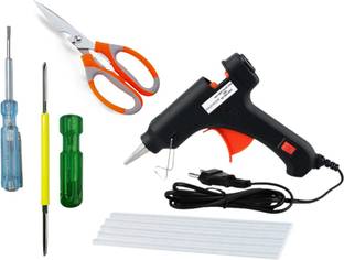 FADMAN GGS5DQJ ELECTRONIC GLUE GUN COMBO PACK WITH SCREWDRIVER, TESTER & SCISSOR Standard Temperature Corded Glue Gun