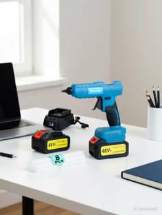 purvish Cordless Hot Glue Gun|Battery Powered Glue Gun for Repairs Craft & Art Projects Standard Tempe...