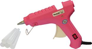 tHemiStO Hot Melt Glue Gun kit 40 Watt With 10 Glue Sticks and 3 Months Warranty For Quick Repairs, Paper & Cloth High-Tech Professional Electronic Standard Temperature Corded Glue Gun Standard Temperature Corded Glue Gun