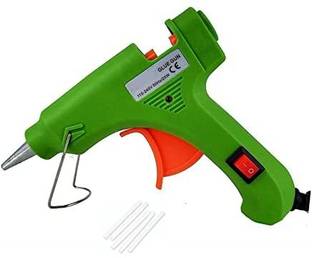 Fashion Crazz 20W Hot Melt Glue Gun with On/Off Switch,LED Indicator&5 Transparent Glue Sticks Standard Temperature Corded Glue Gun