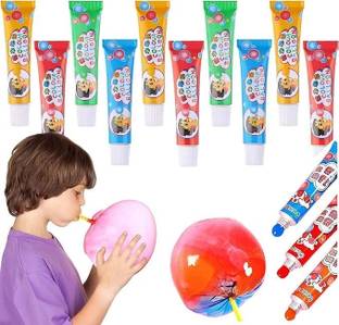 SPMYY Bubble Making Glue Balloon Toy 1 Pcs Colorful Magic Plastic Bubble Toy for Kids Glue