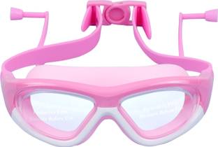 Strauss Kids Adjustable Anti-Fog Swimming Goggles (Attached Earplug)|Waterproof Silicon Swimming Goggles