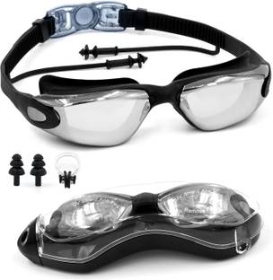 SLOVIC Anti-Fog | UV-Protection | Leak-Proof | Premium Quality | Clear Vision | Men Swimming Goggles