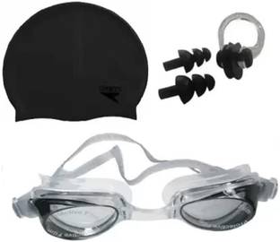 MERCHANTILE Cap, Ear Plug Swimming Goggles