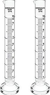 Pushpa Measuring Cylinder 20ml Borosilicate Glass Graduated Cylinder