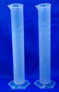 moolenterprises Measuring Cylinder (Size: 500ML) set of 2 Plastic Graduated Cylinder