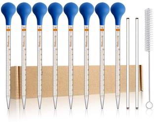 Salco 10ml Glass Graduated Droppers Lab Pipettes Dropper Liquid Pipette Plastic Graduated Cylinder