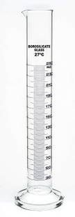 Rawal High Quality Glass Graduated Measuring Cylinder for Laboratory Borosilicate Glass Graduated Cylinder