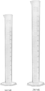 Greyart Plastic Graduated Cylinder Beaker 100ml,250ml Science Measuring Cylinder Plastic Graduated Cylinder