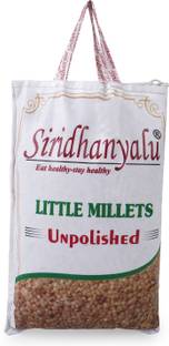 siridhanyalu unpolished and organic Little Millets 920gm pack Little Millet