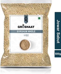 Groshaat Jowar Sabut (Sorghum)- 500gm Pack Jowar