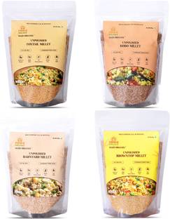 Mahi Organix Five Positive Millets Combo Foxtail, Kodo, Browntop, Barnyard Millet (500g Each) Barnyard Millet