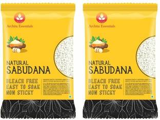 Archita Natural Sabudana -Pack Of 2 (2x500g) - Net 1 kg. Sago