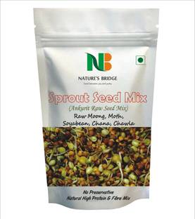 Nature's Bridge Sprouting Mix | Sprout Seed Mix (Moong, Moth, Soyabean, Chana, Chawla) Mixed Millet