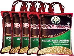 HDC SIRIDHANYA Unpolished and organic five positive Mixed Millet