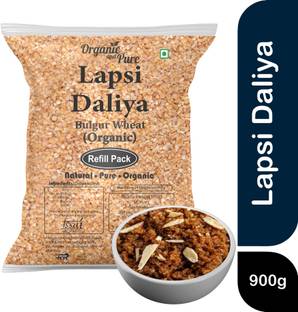 Organic and Pure Lapsi, Lapsi Rava, Lapsi Daliya, Laapsi, Lapsi Wheat, Daliya Lapsi (Refill Pack)