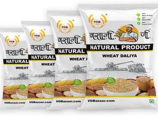 VGBNP 100% Natural Sharbati Wheat Daliya (Original Broken Wheat Dalia) Broken Wheat