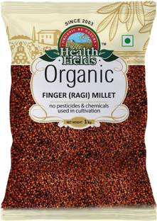 HealthFields Organic Finger Millet, Ragi, Whole Grain, Gluten-Free & Nutrient Rich Finger Millet