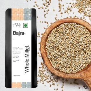 TWF Unpolished Bajra Whole Millet | Pearl Millet | Hulled| Nutrient-Rich Supergrain Pearl Millet