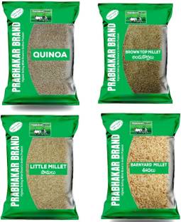 Prabhakar Brand Weight Loss Millet Combo Quinoa,Browntop Millet,Little Millet,Barnyard Millet Quinoa
