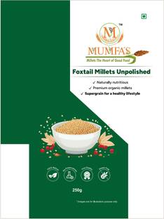 MUMFAS Foxtail Millets Unpolished 250g | Natural, Gluten-Free, High in Fiber & Protein Foxtail Millet