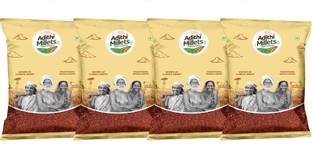 Adithi Millets Siridhanya Unpolished ORGANIC RAAGI MILLET positive grains pack of (500gm*4Pac) Ragi