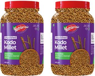 Nutriarrow Unpolished Kodo Millet, Washed and Cleaned Millet Kodo Millet