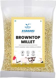 A'GRAINS! BROWNTOP Millets, Unploished Millets, Siridhanya,Natural Grains 450g Browntop Millet
