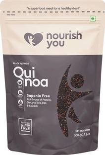 Nourish You Black Quinoa Seeds | Rich in Protein, Dietary Fibre, Iron & Calcium Quinoa