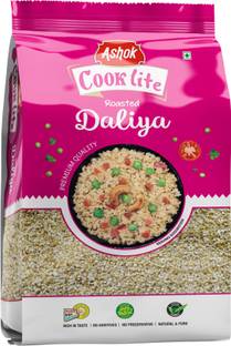 Ashok Roasted Dalia High Fiber Instant Roasted Porridge Whole Wheat
