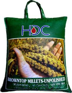 HDC SIRIDHANYA (organic and unpolished) Natural Browntop Millet Grain 5kg, Browntop Millet