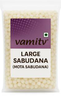 vamitv Mota Sabudana | Big Tapioca Pearls for Namkeen | Fry Grade Sago | 100% Natural Sago
