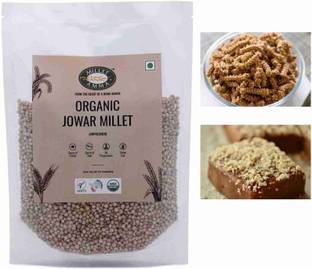 MILLET AMMA Organic Jowar Millet Grains, Unpolished Jowar, Rich In Calcium, Manganese Jowar