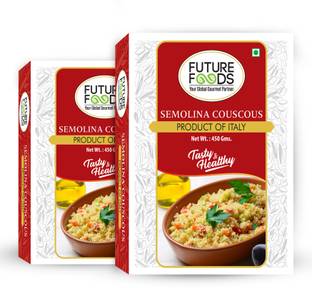 Future Foods Semolina Couscous, Fat Free, Gluten Free pack of 2 - 450 gram * 2 Couscous
