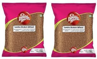 Double Horse Samba Broken Wheat 500g x 2 Broken Wheat