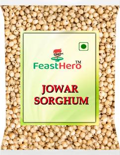 Feasthero Best Quality Jowar Sabut (Sorghum Millet Whole Grain)- 1kg (Packing) Jowar