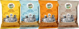 Adithi Millets Siridhanya Unpolished combo pack Foxtail/Litle/Kodo/Barnyard(500gm*4Pac)positive Mixed Millet