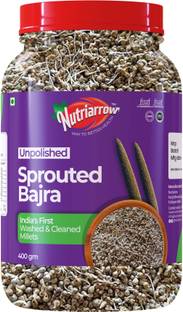 Nutriarrow Unpolished Sprouted Bajra, Washed and Cleaned Millets Pearl Millet