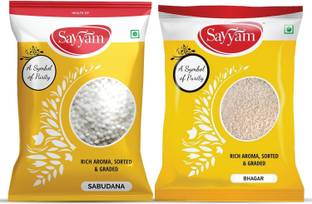 Sayyam Combo Pack of Sabudana (Sago) -500gm and Bhagar (Barnyard Millet) -500gm Barnyard Millet