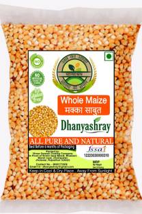 Dhanyashray Maize Corn (Whole) 500gm | Sabut Makka Grain (Yellow Maize) , Raw Makkai Corn
